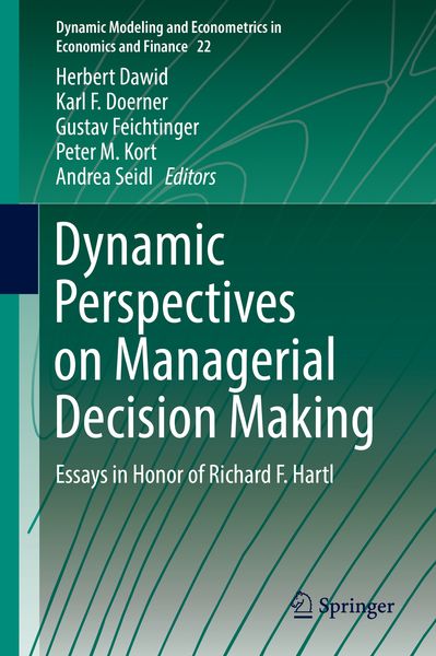 Produktbild: Dynamic Perspectives on Managerial Decision Making