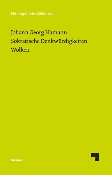 Produktbild: Sokratische Denkw&uuml;rdigkeiten. Wolken