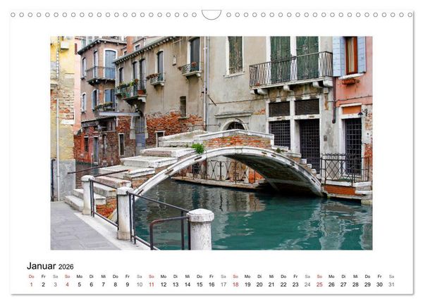 Produktbild: Venedig - Verg&auml;ngliche Sch&ouml;nheit (Wandkalender 2026 DIN A3 quer), CALVENDO Monatskalender