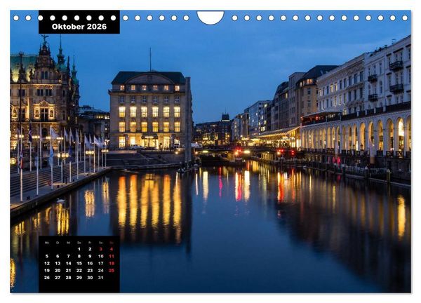 Produktbild: City Lights - Lichter der Nacht (Wandkalender 2026 DIN A4 quer), CALVENDO Monatskalender