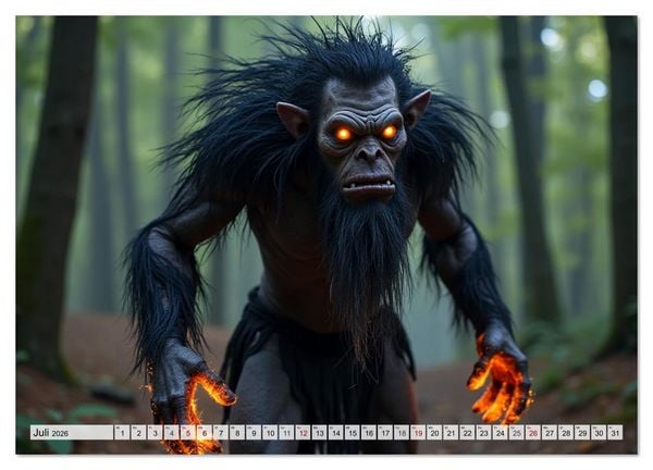 Produktbild: Trolle - Skandinaviens geheime Herrscher (Wandkalender 2026 DIN A4 quer), CALVENDO Monatskalender