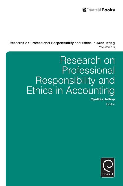Produktbild: Research on Professional Responsibility and Ethics in Accounting