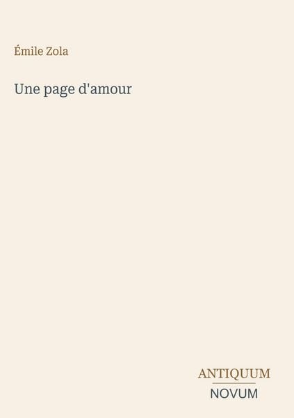 Produktbild: Une page d'amour
