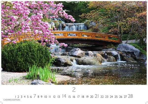 Produktbild: Gartenparadiese Kalender 2027 &ndash; Der Kalender f&uuml;r alle, die G&auml;rten lieben - Wandkalender | Gartenkalender | Fotokalender Naturkalender 50x35cm