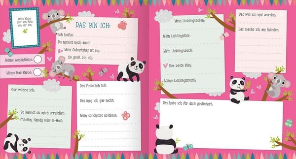 Produktbild: Alle meine Freunde &ndash; Panda | Mit &uuml;ber 300 Stickern