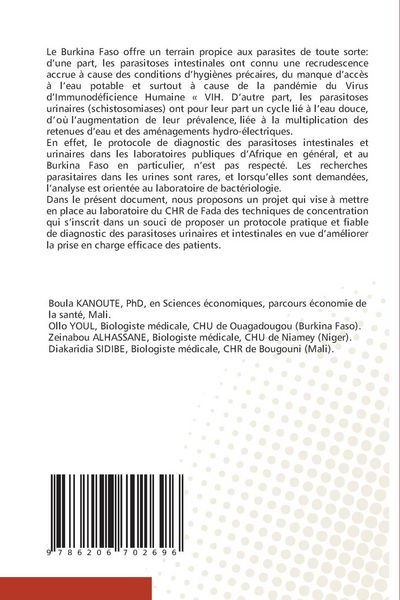 Produktbild: Mise en Place des Techniques de Concentration des Selles et des Urines