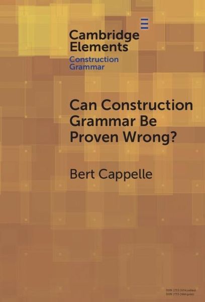 Produktbild: Can Construction Grammar Be Proven Wrong?