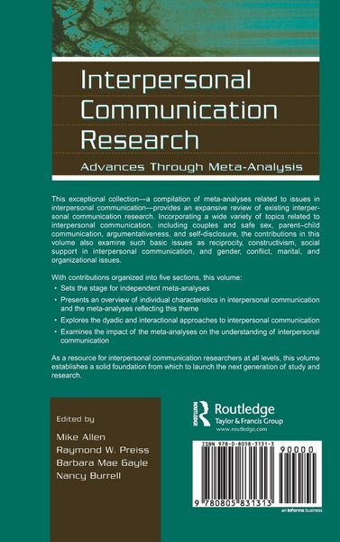 Produktbild: Interpersonal Communication Research