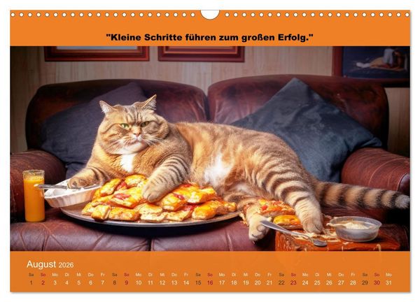 Produktbild: Der tierisch lustige Abnehmkalender (Wandkalender 2026 DIN A3 quer), CALVENDO Monatskalender