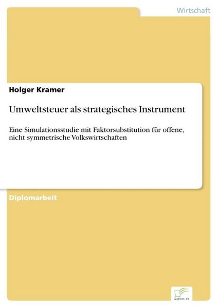 Produktbild: Umweltsteuer als strategisches Instrument