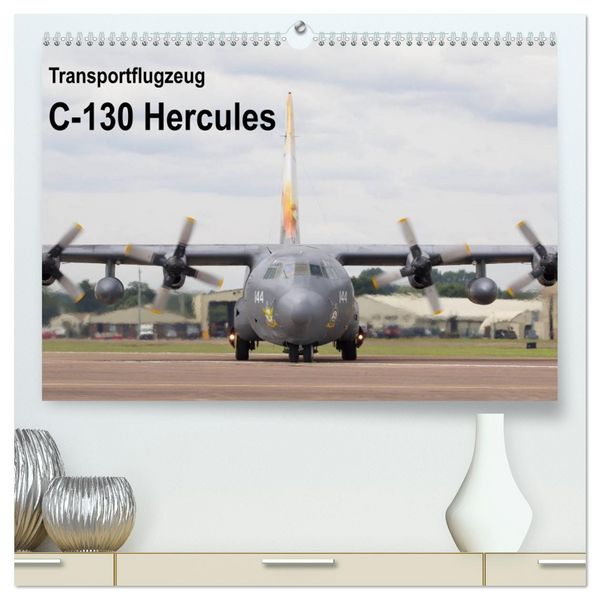 Produktbild: Transportflugzeug C-130 Hercules (hochwertiger Premium Wandkalender 2026 DIN A2 quer), Kunstdruck in Hochglanz