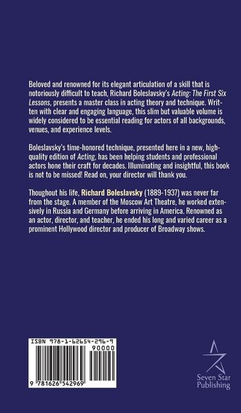Produktbild: Acting; The First Six Lessons