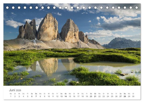 Produktbild: Die Sch&ouml;nheit der Alpen (Tischkalender 2026 DIN A5 quer), CALVENDO Monatskalender