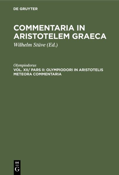 Produktbild: Olympiodori in Aristotelis Meteora commentaria