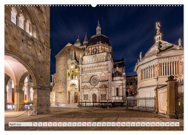 Produktbild: Bezauberndes Bergamo (hochwertiger Premium Wandkalender 2026 DIN A2 quer), Kunstdruck in Hochglanz