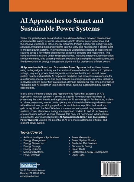 Produktbild: AI Approaches to Smart and Sustainable Power Systems