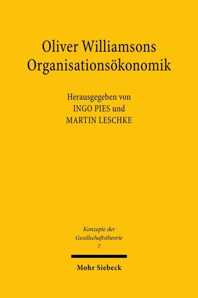 Produktbild: Oliver Williamsons Organisations&ouml;konomik