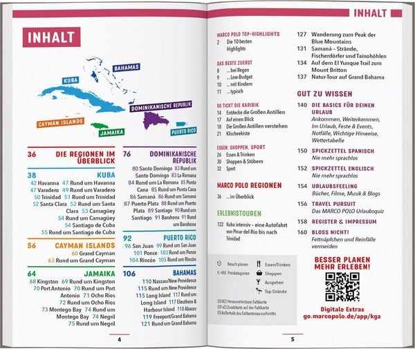 Produktbild: MARCO POLO Reisef&uuml;hrer Karibik, Gro&szlig;e Antillen, Dominikanische Republik, Puerto Rico, Kuba, Jamaika, Bahamas, Cayman Islands