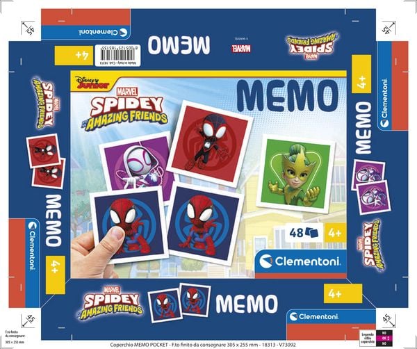 Produktbild: Kinderspiel Marvel Spidey und seine Super-Freunde Memo Kompakt mit 48 Karten