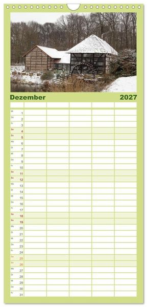 Produktbild: Familienplaner 2027 - Romantisches Wegberg mit 5 Spalten (Wandkalender, 21 x 45 cm) CALVENDO