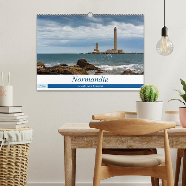 Produktbild: Normandie, la c&ocirc;te nord Cotentin (Calendrier mural 2026 DIN A3 vertical), CALVENDO calendrier mensuel