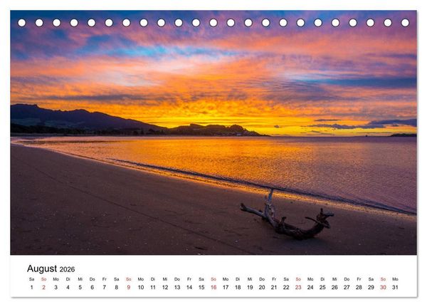 Produktbild: Neuseeland - Atemberaubende Natur und Landschaften (Tischkalender 2026 DIN A5 quer), CALVENDO Monatskalender