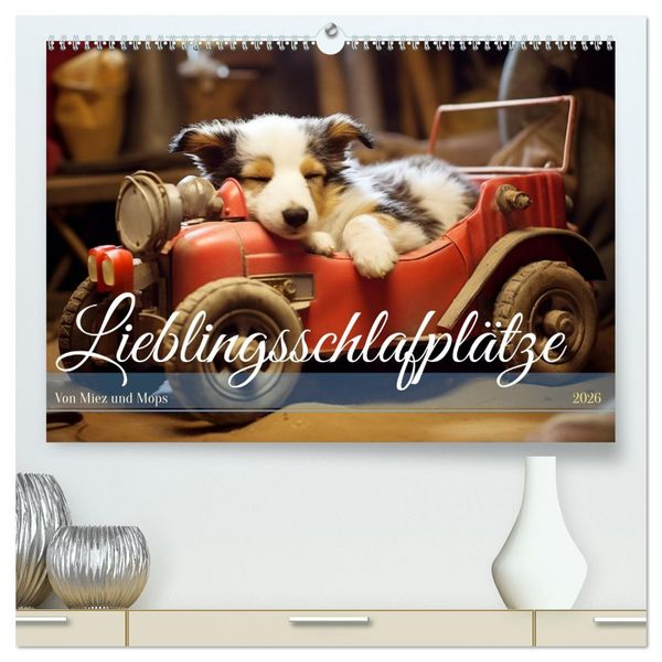 Produktbild: Lieblingsschlafpl&auml;tze (hochwertiger Premium Wandkalender 2026 DIN A2 quer), Kunstdruck in Hochglanz