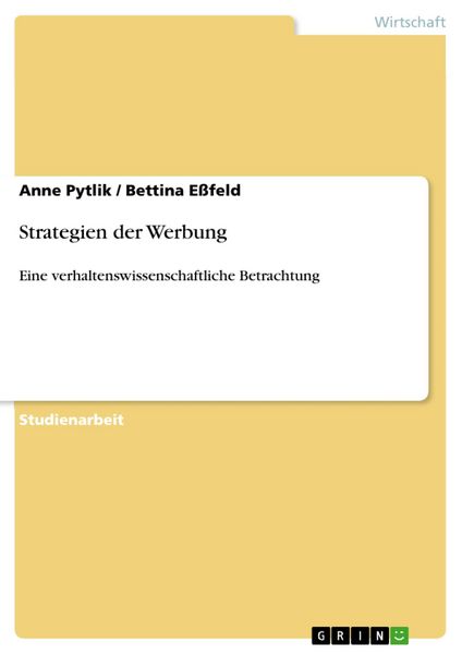 Produktbild: Strategien der Werbung