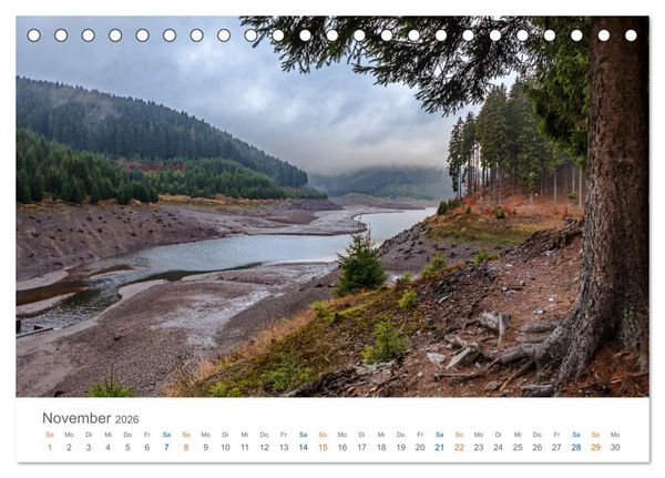 Produktbild: Rennsteig - Weitwanderweg (Tischkalender 2026 DIN A5 quer), CALVENDO Monatskalender