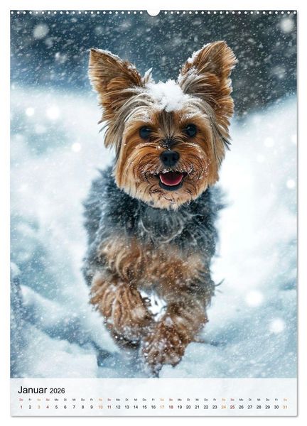 Produktbild: Yorkshire Terrier - ein Hund mit starkem Charakter (hochwertiger Premium Wandkalender 2026 DIN A2 hoch), Kunstdruck in Hochglanz