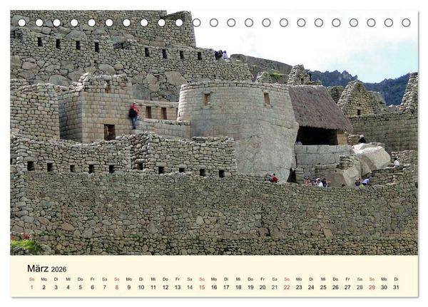 Produktbild: Im Land der Inka (Tischkalender 2026 DIN A5 quer), CALVENDO Monatskalender