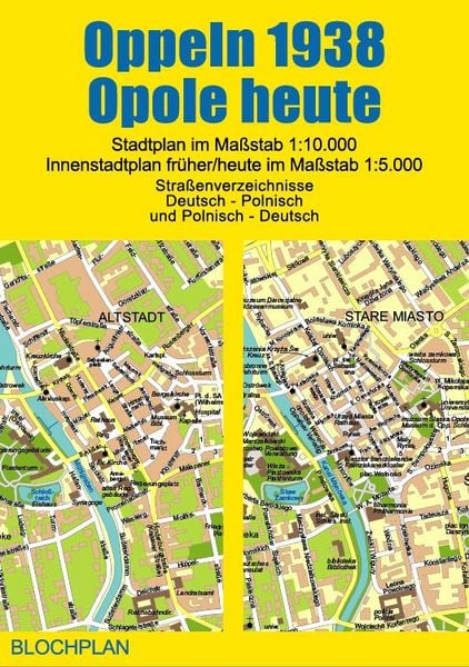 Produktbild: Stadtplan Oppeln 1938/Opole heute