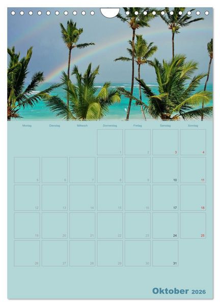 Produktbild: Karibik - Sonne, Strand und Palmen (Wandkalender 2026 DIN A4 hoch), CALVENDO Monatskalender