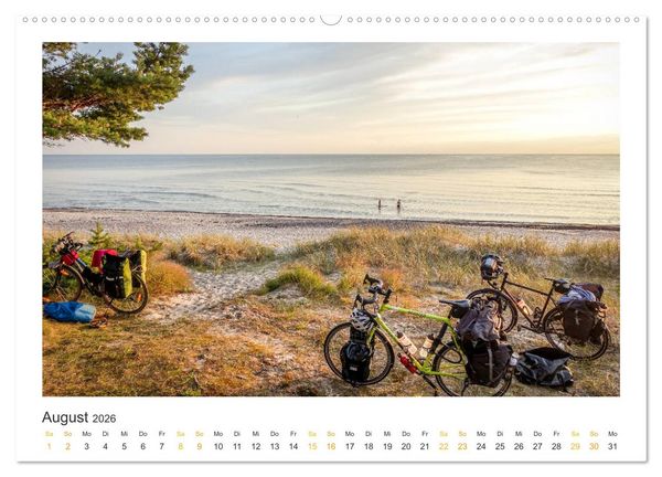 Produktbild: Radreisegl&uuml;ck Ostsee (Wandkalender 2026 DIN A2 quer), CALVENDO Monatskalender