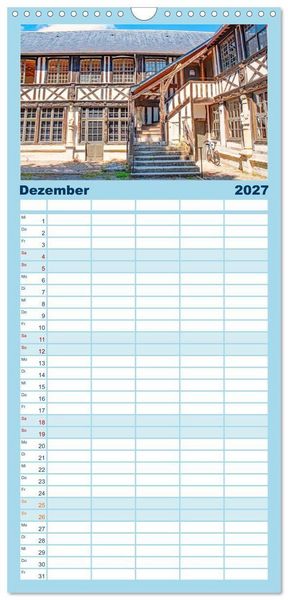 Produktbild: Familienplaner 2027 - Rouen - ein traumhaftes Reiseziel mit 5 Spalten (Wandkalender, 21 x 45 cm) CALVENDO