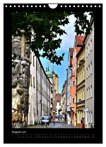 Produktbild: Gassen und T&uuml;rme in Regensburg (Wandkalender 2026 DIN A4 hoch), CALVENDO Monatskalender