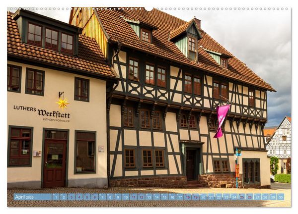 Produktbild: Wartburgstadt Eisenach - Reise durch das sch&ouml;ne Th&uuml;ringen (hochwertiger Premium Wandkalender 2026 DIN A2 quer), Kunstdruck in Hochglanz