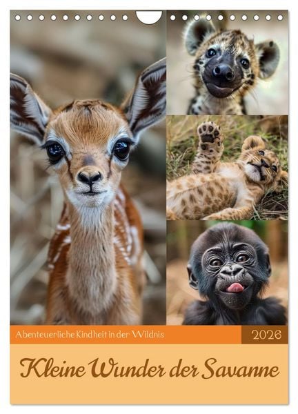 Produktbild: Kleine Wunder der Savanne (Wandkalender 2026 DIN A4 hoch), CALVENDO Monatskalender