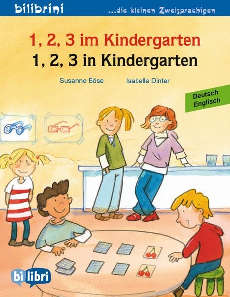 1, 2, 3 im Kindergarten (Deutsch-Englisch), Geheftet von Susanne Böse, Hueber, 9783198195949