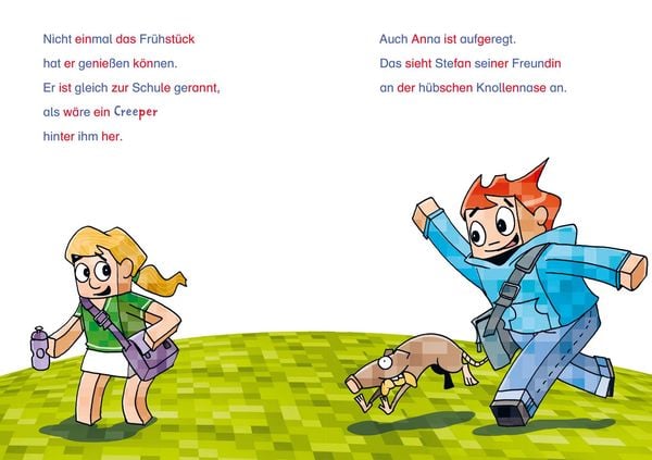 Produktbild: Minecraft Silben-Geschichte: Abenteuer &ndash; bis die Schule wackelt!