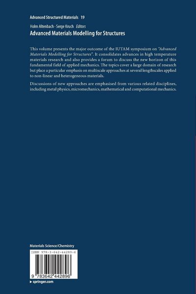Produktbild: Advanced Materials Modelling for Structures