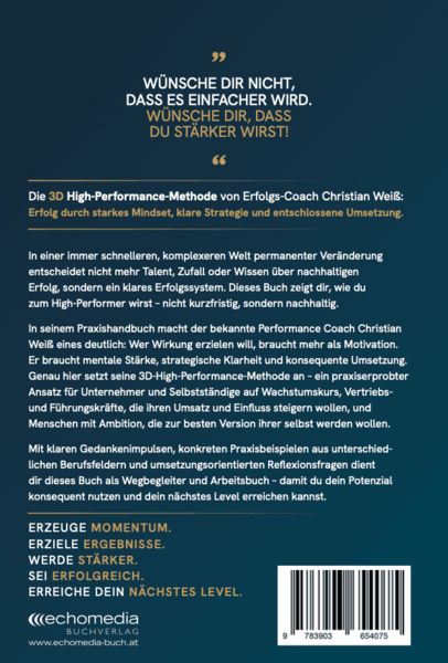Produktbild: Die 3D-High-Performance-Methode