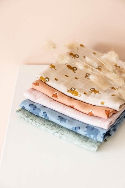Produktbild: Mullt&uuml;cher 3-pack mix - 55x55cm - Lively Lion