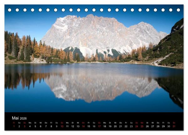 Produktbild: Berge, T&auml;ler & Seen (Tischkalender 2026 DIN A5 quer), CALVENDO Monatskalender