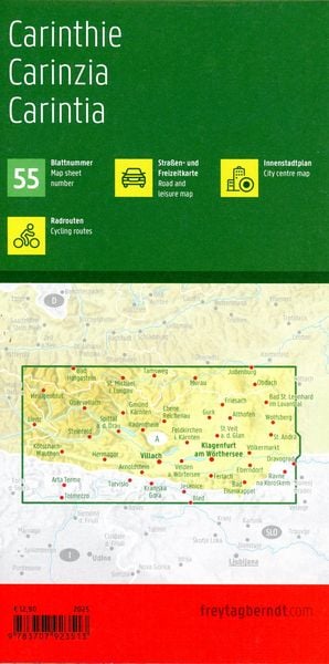 Produktbild: Freytag & berndt Stra&szlig;enkarte K&auml;rnten 1:150.000
