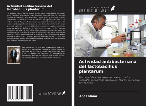 Produktbild: Actividad antibacteriana del lactobacillus plantarum