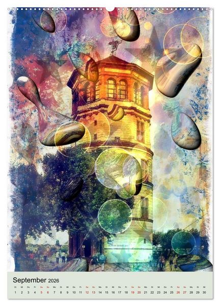 Produktbild: D&uuml;sseldorf die Stadt am Rhein (Wandkalender 2026 DIN A2 hoch), CALVENDO Monatskalender