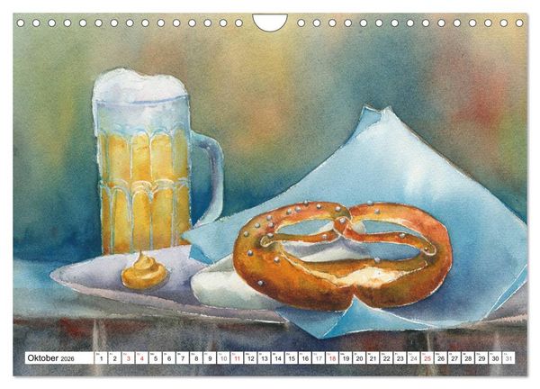 Produktbild: Stillleben Aquarelle (Wandkalender 2026 DIN A4 quer), CALVENDO Monatskalender