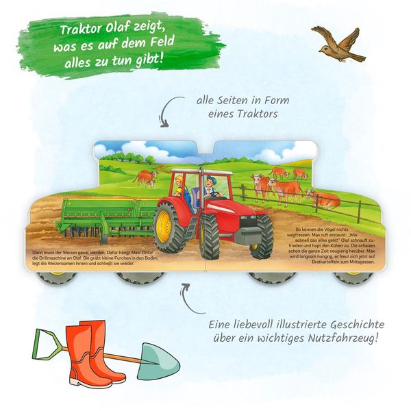 Produktbild: Tr&ouml;tsch Pappenbuch R&auml;derbuch Mein gro&szlig;er roter Traktor