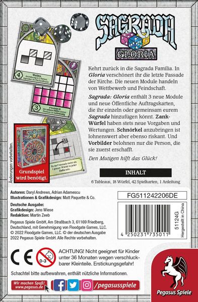 Produktbild: Sagrada: Gloria (Erweiterung)